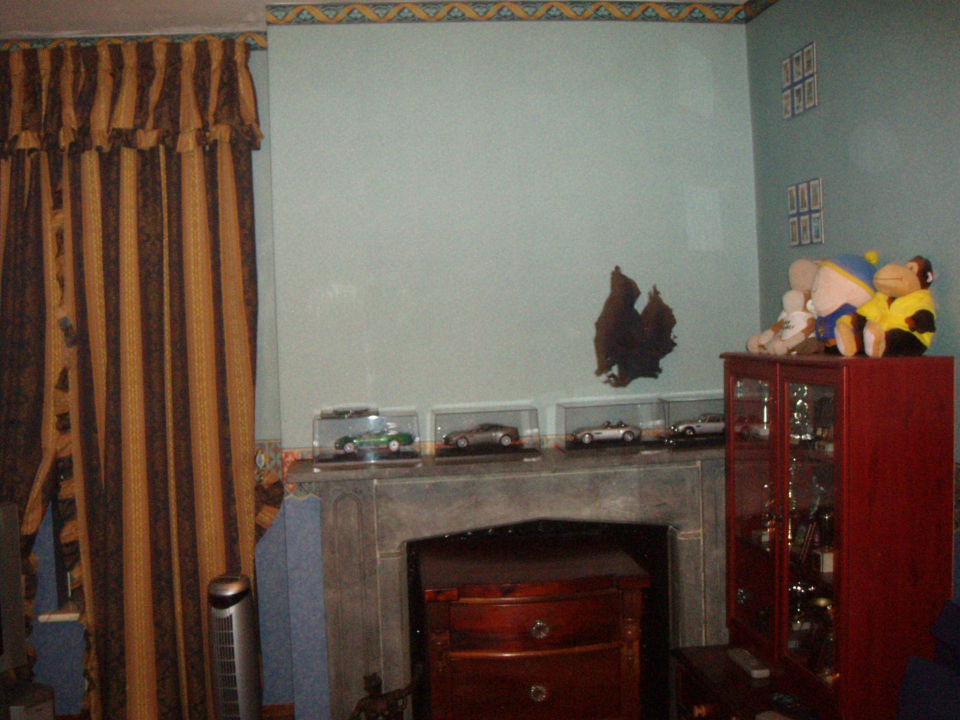 These photos were taken in quick succession. One second they’re on one photo, then next photo taken second after not there etc. We also could not see the black shapes with the naked eye.We’re interested in everyone’s thoughts/opinions please ?Just to add that we had experienced lots of paranormal activity in this house, particularly in this room